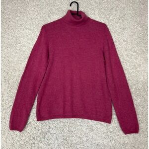 Madison 100% Cashmere Sweater Womens Large Pink Old Money Comfort Classic